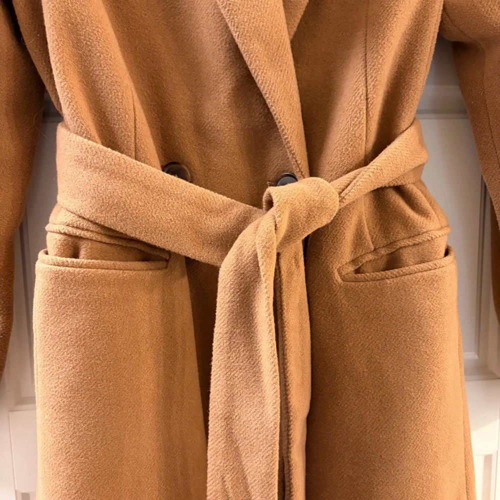 {a new day} Women's Tan Belted Coat - Picture 2 of 11